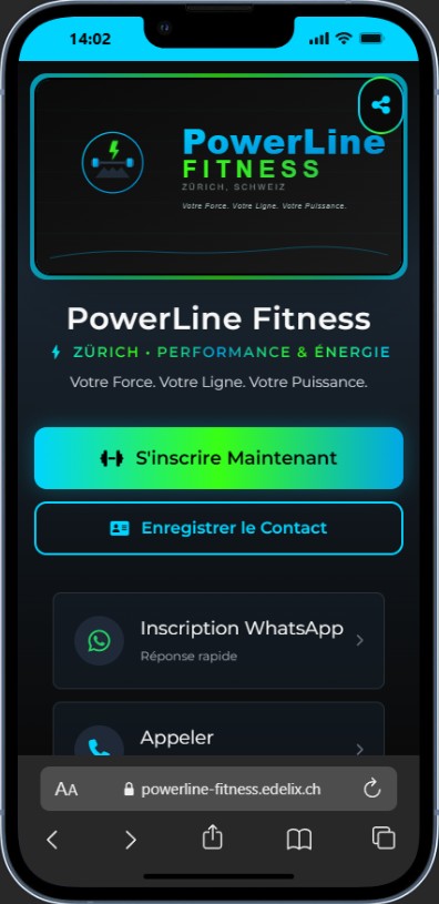 Template Smart Connect - Powerline Fitness (Démo)