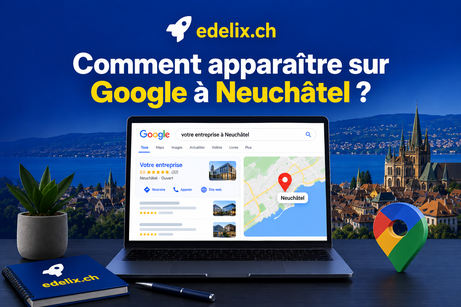 Comment apparaître sur Google à Neuchâtel ? Guide du référencement local